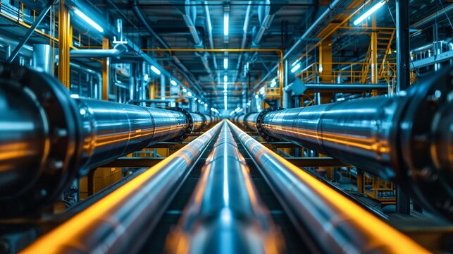 A pneumatic tube system speeding up the delivery process in a large building