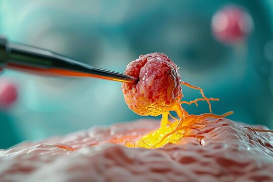 Surgical procedures to remove a tumor or growth