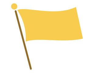 旗のフレーム素材　黄色