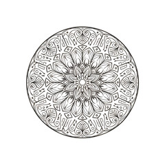Mandala Pattern isolated on white background