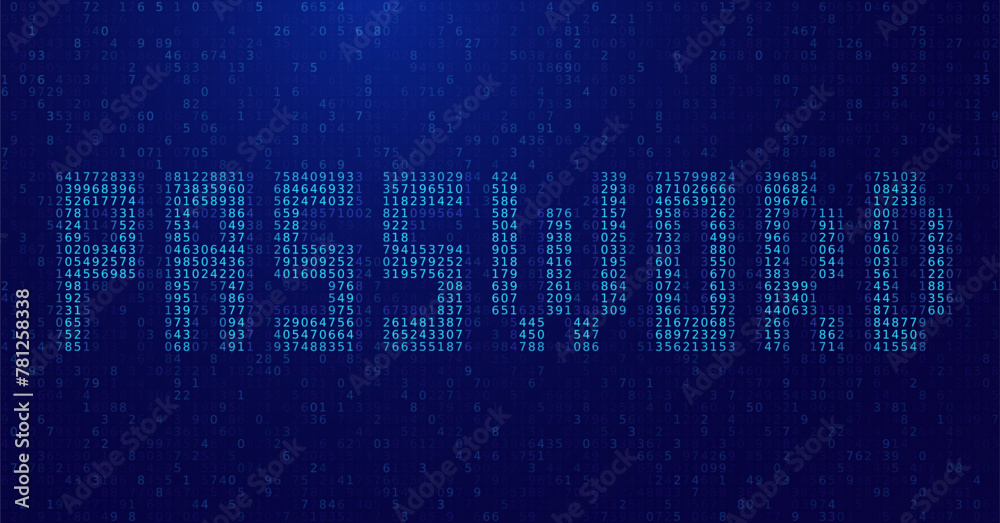 Leinwandbilder ASCII Art PASSWORD Word Made from Random Letters and Numbers. Dark Binary Code. Concept of Password Protected Digital Data. Hacker Attack Database Leak Information. Cyber Security Vector.