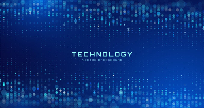 Digital Data Flow Vector Background. Big Data Technology Lines. Data Transmission Concept. High Speed Internet. Information Matrix Flow in Virtual Reality Cyberspace. Vector Illustration.