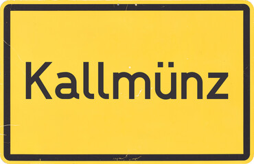 Ortsschild Kallmünz