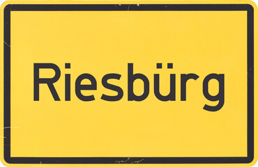 Ortsschild Riesb&uuml;rg