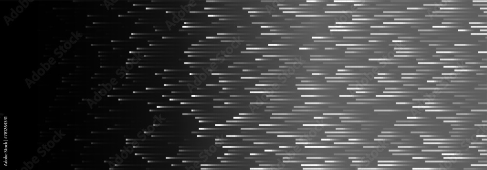 Poster Big Data Flow Sorting Pixels. Noise Effect. Computer Data Flow Flying Bits Visualization. Computer Memory Buffer Overflow Problem. Pixel Data Flow Matrix Vector Illustration.