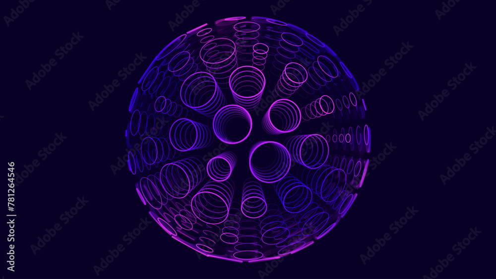 Poster Macro Cell Biology Research Science Background. Embryonic Stem Divides Cells. Macro Shot of Micro Cell Process. Abstract Science Under Microscope Concept. Vector Illustration.
