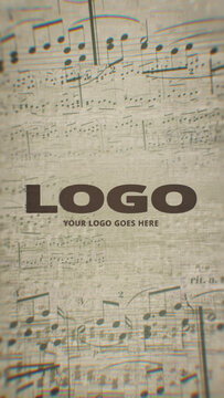 Music Notes Logo Reveal