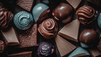 colorful chocolate candy great for backgrounds