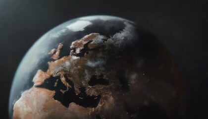 planet earth europe elements of this image furnished by nasa 3d rendering 16 bit color