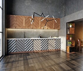 modern kitchen interior - 781271973