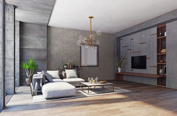 modern apartment interior. - 781273741