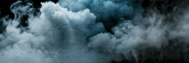 Smoke blue fog cloud floor fog background steam - obrazy, fototapety, plakaty