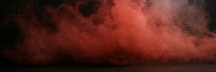 Smoke red fog cloud floor fog background steam dus
