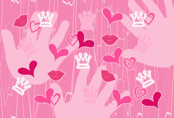 sfondo con cuori
