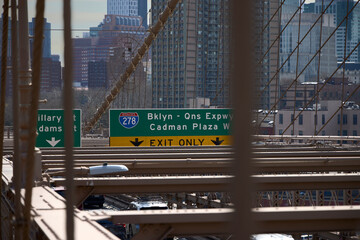 New York (United States), March 22, 2024. Brooklyn Bridge. It joins the boroughs of Manhattan and...
