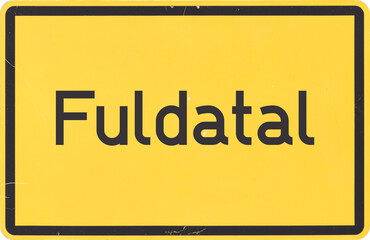 Ortsschild Fuldatal