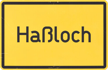 Ortsschild Ha&szlig;loch
