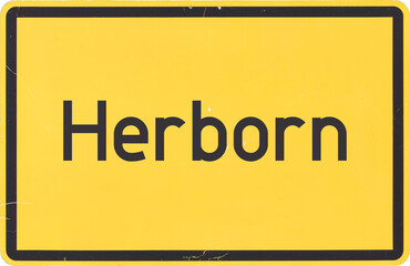 Ortsschild Herborn