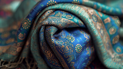 Close-up of patterned fabric.