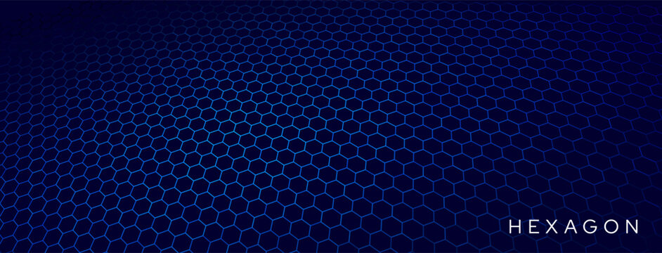 Hexagonal Abstract Technology Background. Hexagons Pattern for Hi-Tech Communication Design. Hi-tech Cyber Hexagon Sci-Fi Game Banner Grid. Vector Illustration