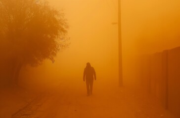 The man in the sandstorm