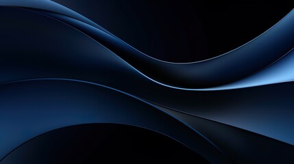 A tranquil and soothing abstract image featuring fluid-like blue waves with a smooth gradient transitioning in tones