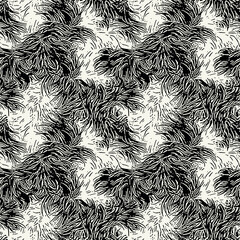 Vector seamless pattern. Endless stylish fur texture. Ripple repeating background. Natural stylish spotty animal print. Can be used as swatch in Illustrator.