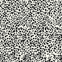 Vector seamless pattern. Abstract spotty texture. Natural monochrome design. Creative background with rounded spots. Decorative organic swatch.	 - obrazy, fototapety, plakaty