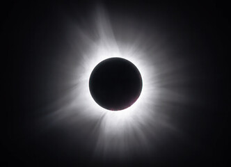 Total Solar Eclipse Corona - April 8, 2024, Waterville, Quebec, Canada - 781281977