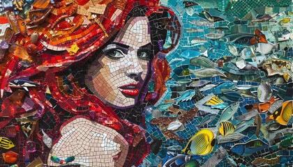 Pop Culture Mosaic Collages