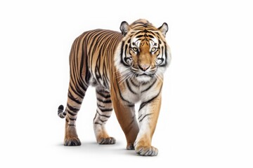 Tiger on white background