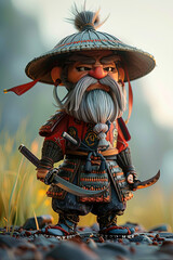 cartoon character Samurai 