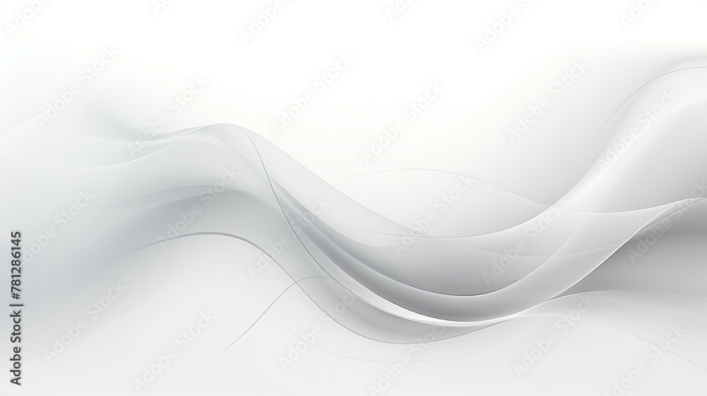 Canvas Prints this gentle flow of white waves on a light backdrop conveys a sense of calmness and purity in a mini