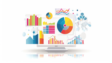 business data analytics design concept.