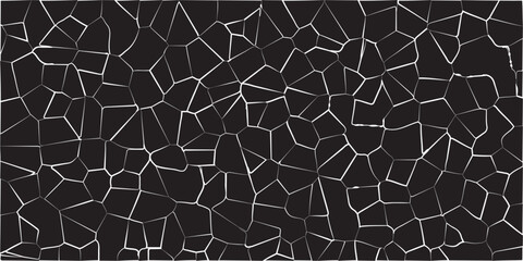 Obraz premium Voronoi diagram retro tiles pattern broken glass quartz vector background .Geometric tiles pattern vintage vector stained seamless background.