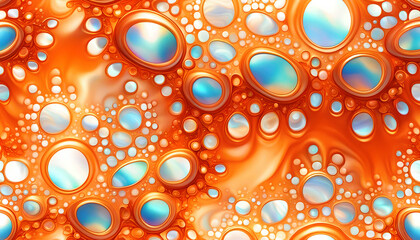 maritim abstrakte Vorlage Hintergrund, geschwungen dynamisch natürlich in bunt orange Perlmutt glänzend, Spiralen Kreise wie Muschel Schnecke, bewegt kurvig wellig schneckenförmig Meer