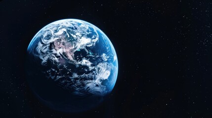 Naklejka na ściany i meble Breathtaking view of the Earth in a space