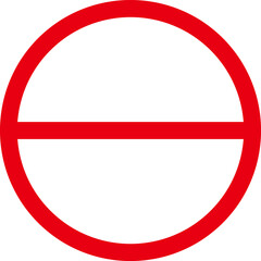 Sign forbidden. Icon symbol ban. Red circle sign stop entry ang slash line isolated on transparent background. Mark prohibited. Icon symbol ban. Mark prohibited.