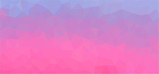 Weicher neon Low Poly hintergrund, Geometrischer Origami-Stil mit Farbverlauf, pink Mosaik Designmuster - obrazy, fototapety, plakaty