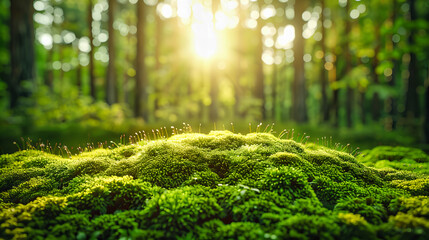 The Deep Forest, Where Light and Shadow Play Among the Trees, Inviting Quiet Reflection