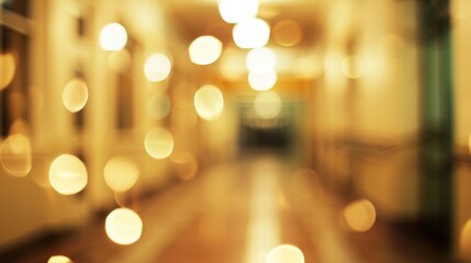 blurred office and corridor on the hospital bokeh
