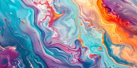 A sophisticated home decor piece featuring a marbled effect background with vibrant colors and a textured texture. - obrazy, fototapety, plakaty