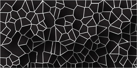 Obraz premium colorful voronoi diagram broken glass quartz background.Seamless pattern stained vintage backgrouund.Geometric retro riles pattern.