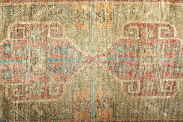 Textures and patterns in color from woven carpets - 781297981
