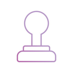 stamp icon with white background vector stock illustration