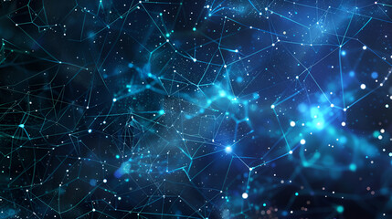 Abstract background, neural network represents the era of modern technology