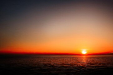 Fototapeta premium Beautiful red sunset
