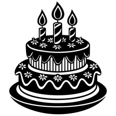 birthday cake illustration