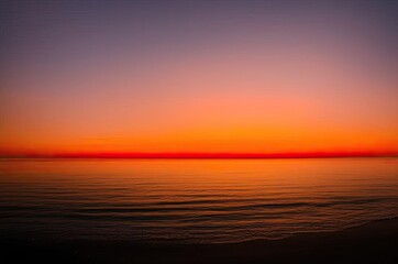 Obraz premium Beautiful red sunset