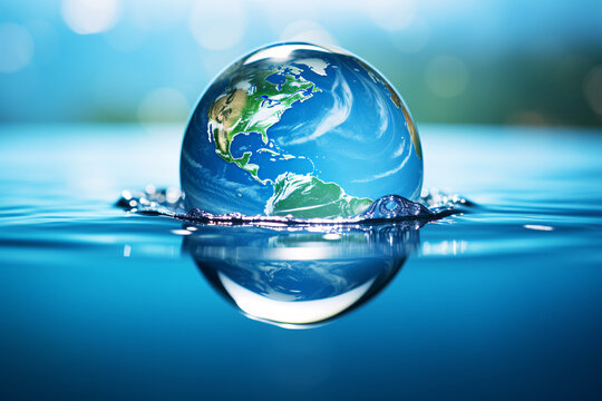 Drowing earth golbe, global warming and climate change concept